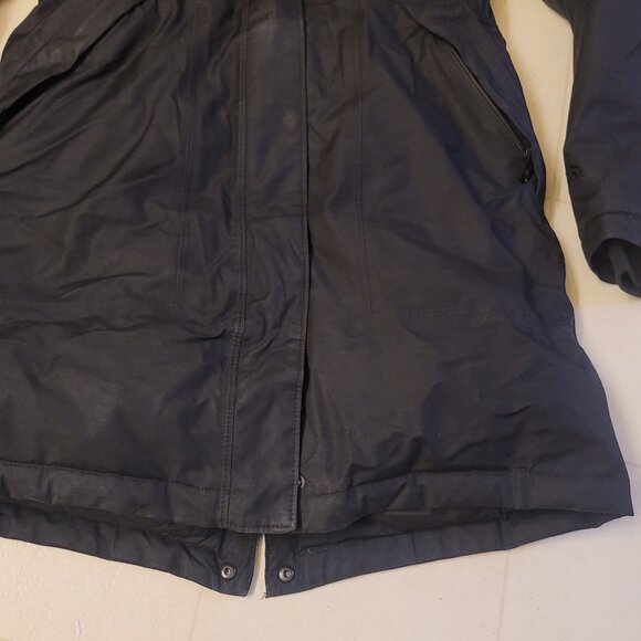 The North Face Black Goose Down HyVent Parka with Removable Faux Fur Hood Sz S-P - Picture 4 of 15